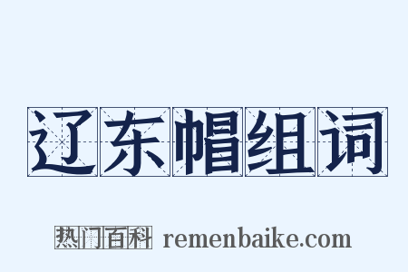 辽东帽组词是什么意思的图片